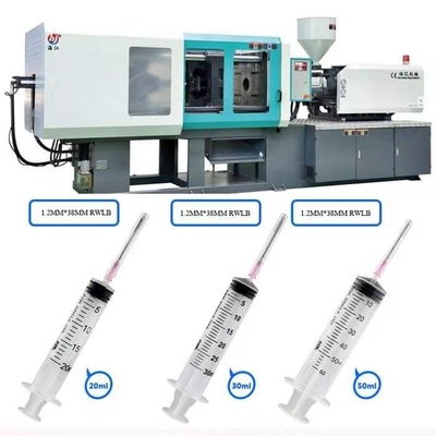 1800KN / 180 Ton Syringe Injection Molding Machine การตอบสนองสูง 5.1 x 1.4 x 1.9m